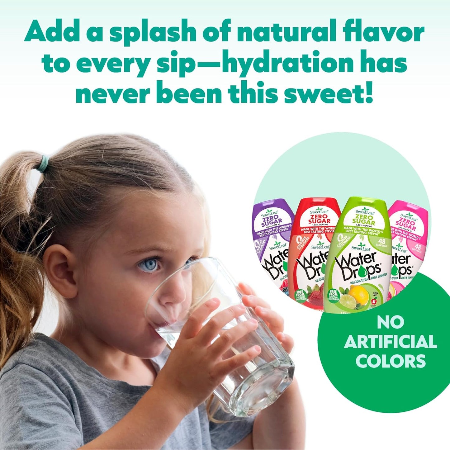 SweetLeaf Stevia Water Drops – Pocket-Sized Hydration Flavor for Trail, Gym, and Patio Refreshment, Zero Calorie, 1.62 Oz