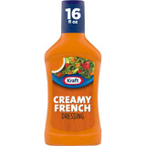 Kraft Creamy French Dressing – No Artificial Flavors Dressing for Clean Eating, 16 fl oz Bottle