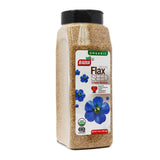 Badia Organic Ground Flax Seed, 16 oz – USDA Certified Organic Non-GMO Single-Ingredient Superfood Free of Pesticides and Additives