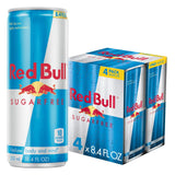 Red Bull Sugar Free Energy Drink 12 Fl Oz 4 Pack – Late-Night Study Fuel for College Students