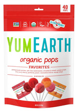 YumEarth Organic Lollipops – Stocking Stuffer Candy for Vegan and Kosher Households, 40 Count