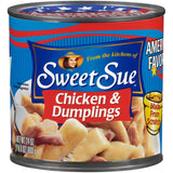 Sweet Sue Chicken & Dumplings 24 oz Can - Warm Comfort Food for Cold and Rainy Days, Ready to Heat in Minutes