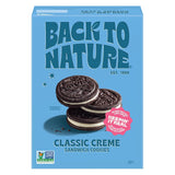 Back to Nature Classic Creme Sandwich Cookies - Simple Pantry Staple, Plant-Based Cookies with a Short Clean Ingredient List