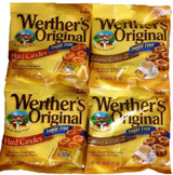 Werther's Original Sugar-Free Caramel Coffee Hard Candy Bundle – Low-Calorie Desk Snack for Afternoon Focus