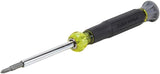 Klein Tools 32581 4-in-1 Electronics Screwdriver – Precision Bit Set for Terminal Block and Service Truck Technicians