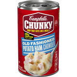 Campbell's Chunky Soup Hearty Bean with Ham 19 oz Can - Microwavable Lunch for Busy Office Breaks