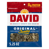 DAVID Sunflower Seeds 5.25 oz Pouch – Mineral-Rich Snack for Active Lifestyles
