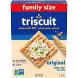 Triscuit Original Whole Grain Wheat Crackers – Portable Whole Wheat Crackers for Picnics and Backyard Gatherings, 12.5 oz