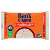 BEN'S ORIGINAL Long Grain White Rice, 5 lb Bag – Family-Sized Side for Kid-Friendly Lunchbox Packing and Dinner Plates