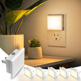 L LOHAS LED Night Light – Flameless Glow for Kids Bedroom and Bathroom, Dusk-to-Dawn Sensor for Safer Nighttime Navigation