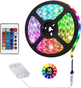 ACONDE Battery Powered LED Strip Lights – Clean Under Cabinet Accent Lighting, No Wires Minimalist Home Upgrade