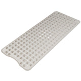 AmazerBath Non Slip Shower Mat 40 x 16 Inches, Extra-Large Bathtub Mat with 200 Suction Cups for Elderly Fall Prevention, Clear Blue