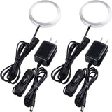 Brilliant Evolution LED Puck Light – Clean-Lined Under-Cabinet Lighting for Intentional Kitchens, 2-Pack
