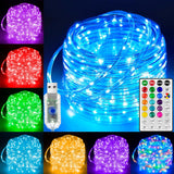 Ollny Waterproof Rope Lights – 33FT IP68 Color Changing LED for Patio, Garden and Backyard String Lighting