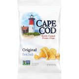 Cape Cod Kettle Cooked Original Sea Salt Chips 5oz – Non-GMO Gluten-Free Snack for Clean Eating Routines
