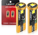 LASFIT 194 LED Bulb for License Plate and Interior, Child-Safe Cool White 6000K Upgrade