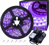 Led Black Light Strip Kit – Cool Birthday Gift for Teens and Gamers, UV Glow Room Decor 20 ft/40 ft