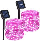 LumLove Solar String Lights – Thoughtful Birthday and Housewarming Gift for Her, 66FT 200 LED Copper Wire Fairy Lights with 8 Modes and Gift-Ready Packaging