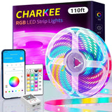 CHARKEE RGB LED Strip Lights – Aesthetic Ceiling and Wall Perimeter Lighting for Modern Home Interiors