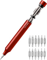 HOTO 24-in-1 Mini Screwdriver Pen – Workbench Companion for PC Builders and IT Technicians, Magnetic Precision Driver