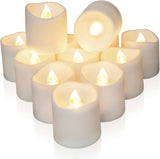 Homemory 12-Pack Timer Flameless LED Votive Candles – Thoughtful Housewarming Gift for Her, Cozy Flicker Warm White Tea Lights for New Home