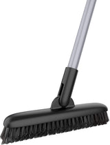MR.SIGA Heavy Duty Grout Scrub Brush with Long Handle – Professional Tile Cleaning Tool for House Cleaners and Rental Hosts