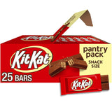 KIT KAT Milk Chocolate Wafer Bars – Valentine's Day Candy Gift for Her, 25 Individually Wrapped Snack Size Pieces