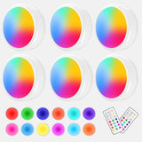 ILYXY LED Puck Lights with Remote, Thoughtful Housewarming Gift for New Homeowners, 3 Pack Battery Operated Color Changing Lights