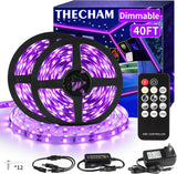 Aogiftr Blacklight LED Strip Kit – Thoughtful Housewarming Gift for Party Lovers, 3 Modes Dimmable Glow Lighting