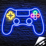 Kavaas Gamer Neon Sign – Awesome Birthday Gift for Teen Boys, LED Game Controller Wall Light for Gaming Room