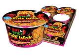 Nissin Hot & Spicy Fire Wok Sizzlin' Rich Pork – Spicy Food Lovers Gift Basket, Microwavable Ramen Sampler