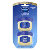 Vaseline Lip Therapy Original 2 Pack – Thoughtful Stocking Stuffer and Birthday Gift for Her, 0.5 oz Mini Tins