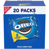 OREO Original Chocolate Sandwich Cookies Snack Packs – Lunchbox Treats for Kids, 20 Individually Wrapped 2-Cookie Packs