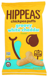 Hippeas Chickpea Puffs – Clean-Label Pantry Staple for Intentional Kitchens, Vegan White Cheddar