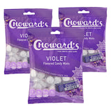 Choward's Violet Mints Candy Bag – Romantic Valentine's Day Gift for Mom, Nostalgic Floral Candy in 3-Pack