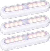 STAR-SPANGLED 3 Pack 7” Motion Sensor Light Indoor Battery Operated – Warm White LED Accent Light for Bedroom, Living Room, and Hallway