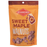 Diamond of California Sweet Maple Walnuts 4 oz – Portable Maple Walnut Snack for Road Trips and Picnics
