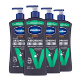 Vaseline Men's Body Lotion – Mindful Nightly Moisturizing Routine for Sensitive, Rough Skin, Cooling Menthol for a Calming Wind-Down