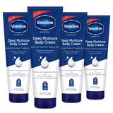 Vaseline Intensive Care Body Cream – One Unscented Moisturizer for Face, Hands, and Body, 4 Pack, 9 oz