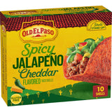 Old El Paso Stand 'N Stuff Jalapeño Cheddar Taco Shells – Kid-Friendly Family Taco Night with No Holder Needed