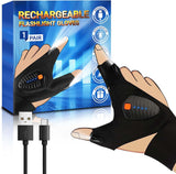 LED Flashlight Gloves – Hands-Free Work Light for Auto Repair, Engine Bay, and Mechanic Garages