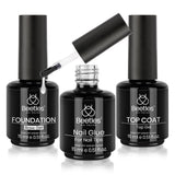 Beetles 9-in-1 Nail Glue Set – Clutter-Free Vanity Essential, One Bottle Replaces Six Separate Nail Products