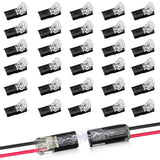 Lumifydeco Quick-Connect LED Strip Connector – Home Office Desk Bias Lighting, Solder-Free 2-Pin Plug