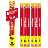 Slim Jim Giant Smoked Meat Sticks – Keto Friendly Low Carb Protein Snack for Gym Bag and Workout Recovery, 6 Pack