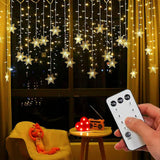 String Lights LED Curtain – Thoughtful Birthday Gift for Women, 96 LED Hanging Fairy Lights with Remote