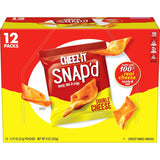 Cheez-It Snap'd On-the-Go Cheese Crisps, Single-Serve Snack Packs for Road Trips