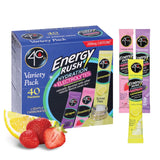 4C Energy Rush PSD with Electrolytes Variety Pack Stix – Thoughtful Stocking Stuffer and Hostess Gift for the Busy Friend, 40 Count