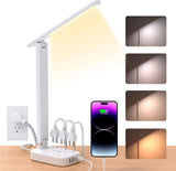 One Beat Slim LED Lamp with Charging Hub – Single-Footprint Nightstand Solution for Small Spaces
