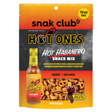 Snak Club x Hot Ones Hot Habanero Snack Mix – Novelty Birthday Gift for Hot Ones Super Fans and Spicy Food Lovers, 10 oz Shareable Bag
