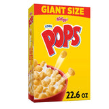 Kellogg's Corn Pops Cereal – Kids' Lunchbox Snack and Quick Breakfast, Giant 22.6 oz Box